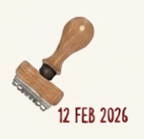3. Stempel datoen
